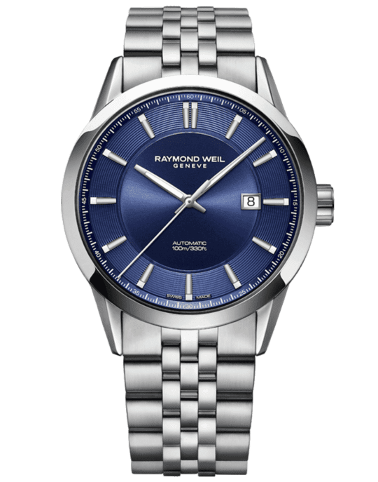 Freelancer Men’s Automatic Blue Dial Bracelet Watch, 42mm