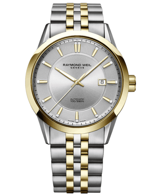 Freelancer Men’s Automatic Silver Dial Two-Tone Bracelet Watch, 42MM