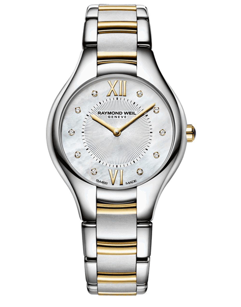 Noemia Ladies Two-Tone Diamond Quartz Watch
