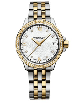 RAYMOND WEIL Geneve Gold Two tone Diamond Quartz Ladies Luxury Watch