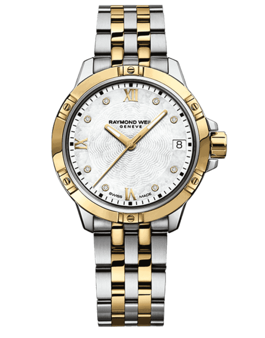 Tango Classic Ladies Quartz Gold Two-Tone Stainless Steel Diamond Watch, 30mm