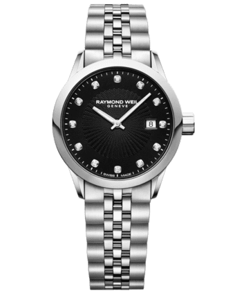 Raymond Weil Geneve Black Dial Ladies Luxury Watch