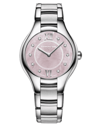 RAYMOND WEIL Geneve Stainless Steel Pink Dial Ladies Luxury Watch