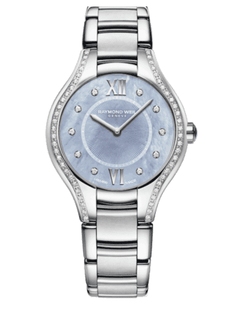 RAYMOND WEIL Geneve Stainless Steel Diamon Blue Dial Ladies Luxury Watch