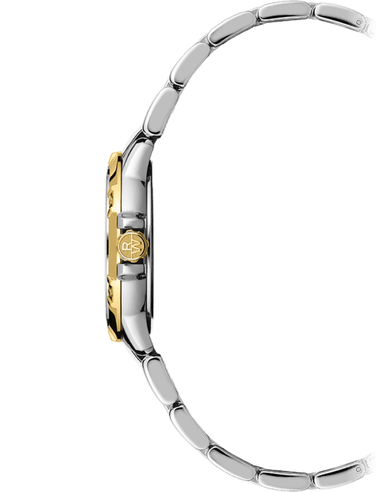 Tango Ladies Quartz White Dial Two-Tone Gold Bracelet Watch, 30mm
