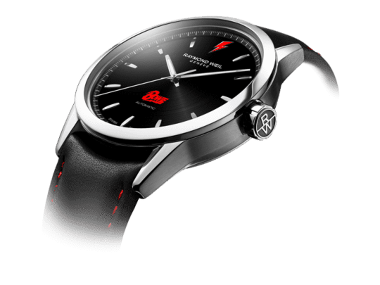 Freelancer Men’s Limited Edition David Bowie Automatic Black Dial Leather Strap Watch, 42MM