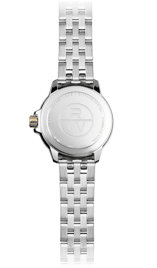 Tango Ladies Quartz White Dial Two-Tone Gold Bracelet Watch, 30mm