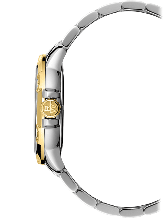Tango Men’s Quartz White Dial Two-Tone Bracelet Watch, 41MM