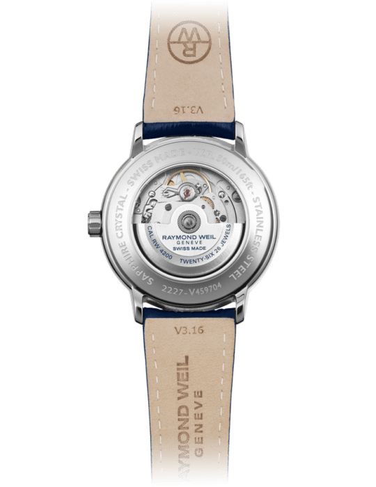 Maestro Blues Visible Balance Wheel Automatic Watch