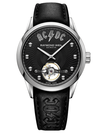 RAYMOND WEIL Freelancer AC/DC Limited Edition Black Leather Watch