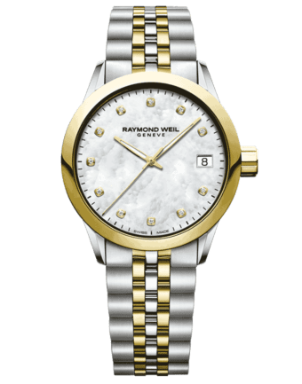 RAYMOND WEIL freelancer 5634-stp-97081 gold diamond watch