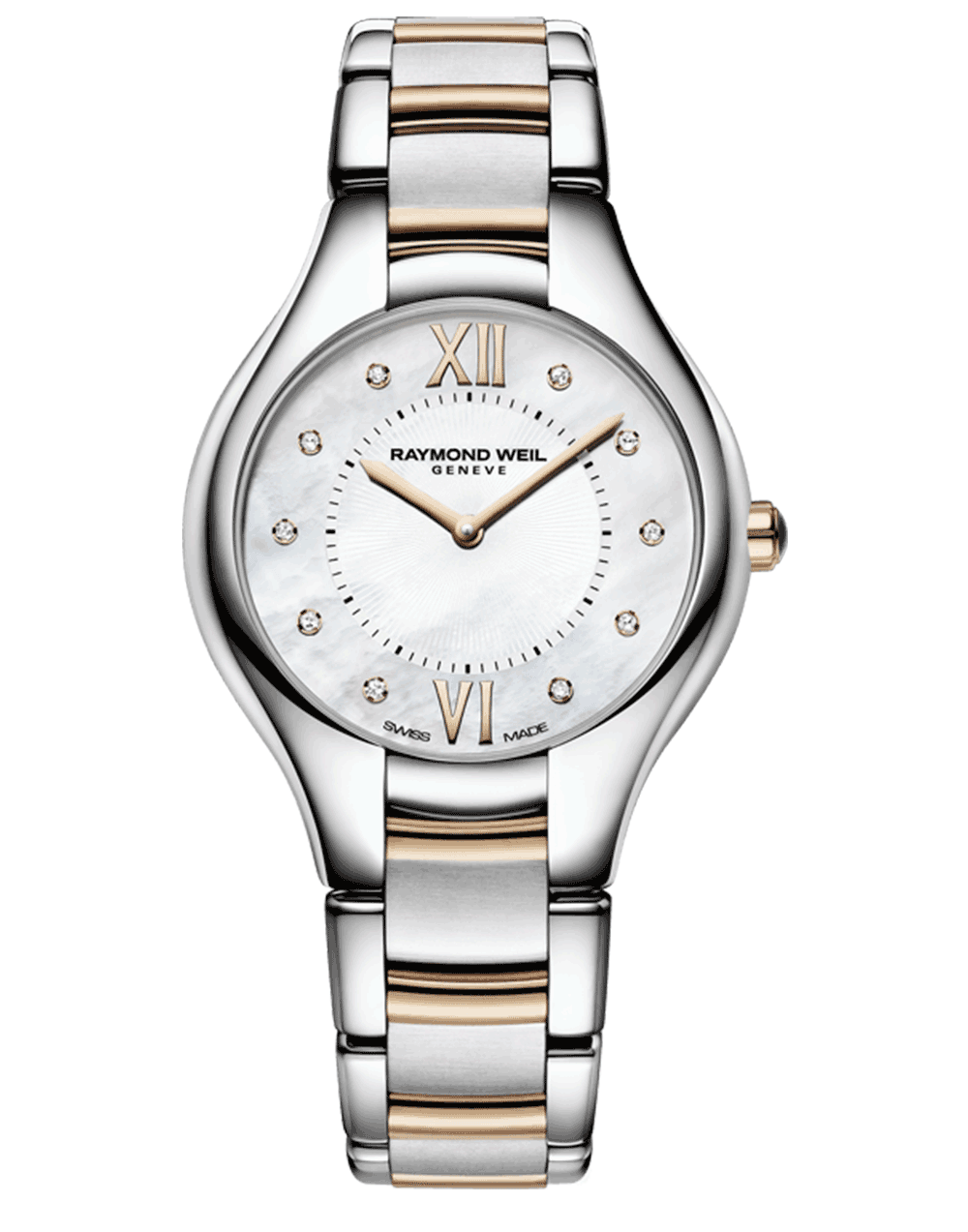 Noemia Ladies Diamond Dial Rose Gold Quartz Watch