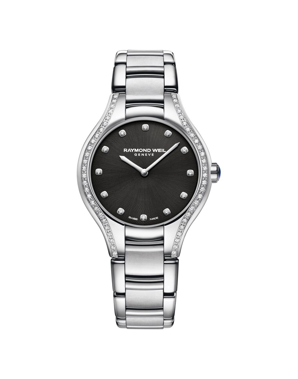 Fastrack Glitch Quartz Analog Black Dial Metal Strap Watch for Girls