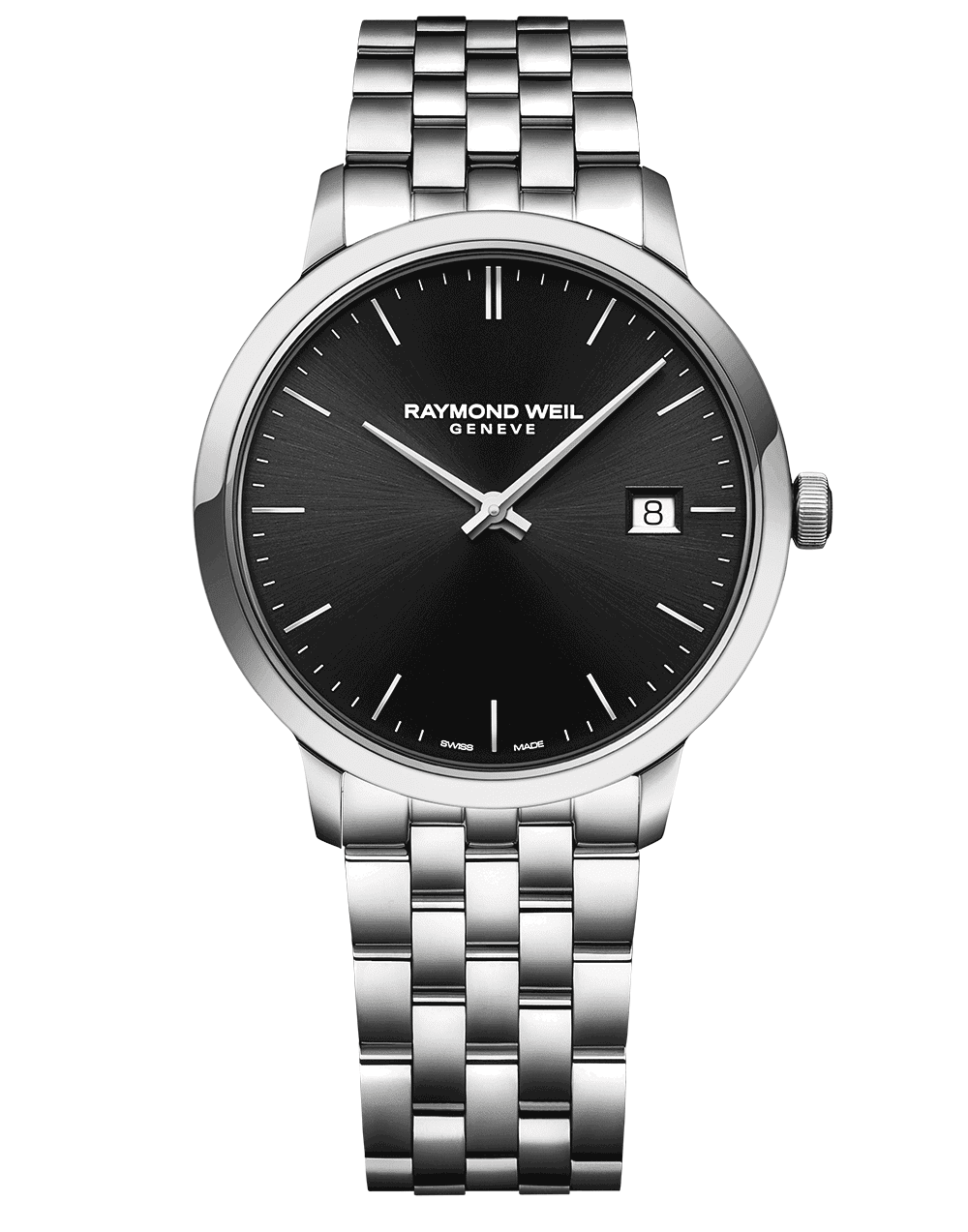 Toccata Men’s Quartz Black Dial Bracelet Watch, 39mm