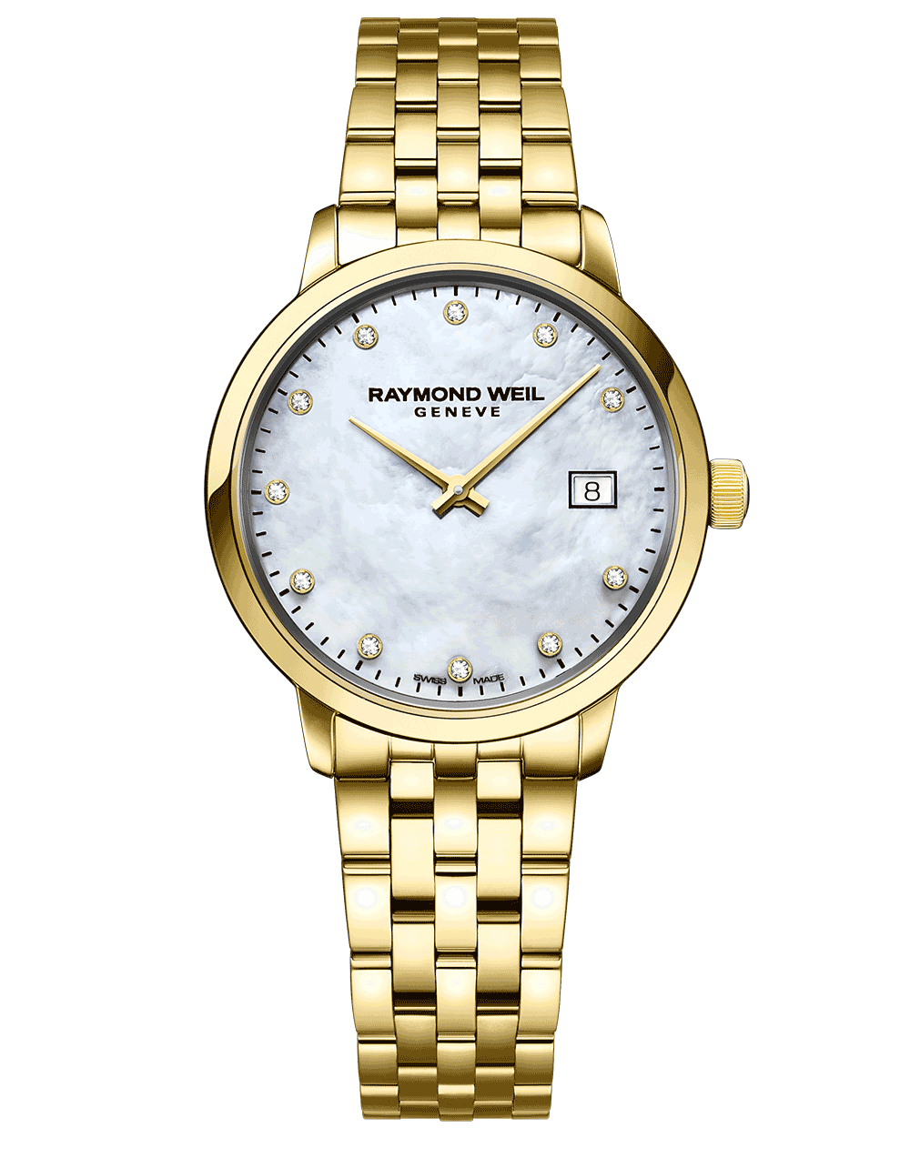 Toccata Classic Ladies Gold Diamond Steel Watch