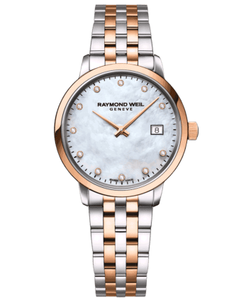 RAYMOND WEIL Geneve Toccata Mother of Pearl Dial Two-tone Women's Luxury Watch