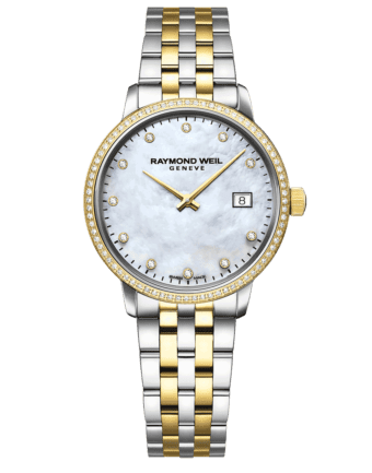 RAYMOND WEIL Geneve Toccata Mother of Pearl Dial Two-tone Diamond Women's Luxury Watch