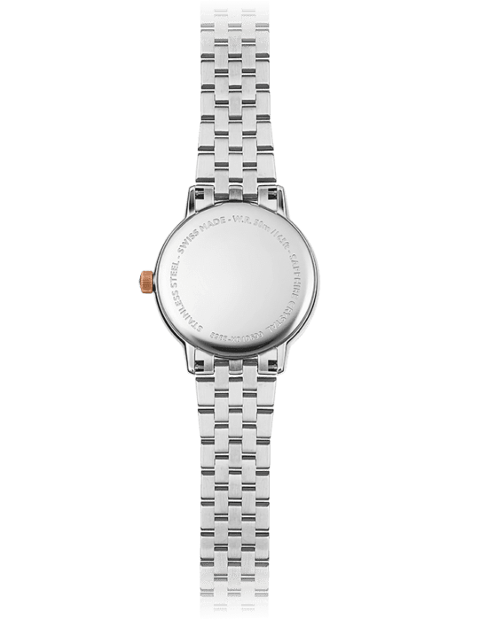 Toccata Ladies 11 Diamond Mother-of-Pearl Dial Rose Gold Two-Tone Bracelet Watch, 29mm