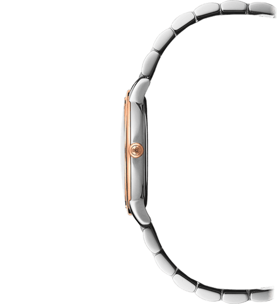 Toccata Ladies 11 Diamond Mother-of-Pearl Dial Rose Gold Two-Tone Bracelet Watch, 29mm