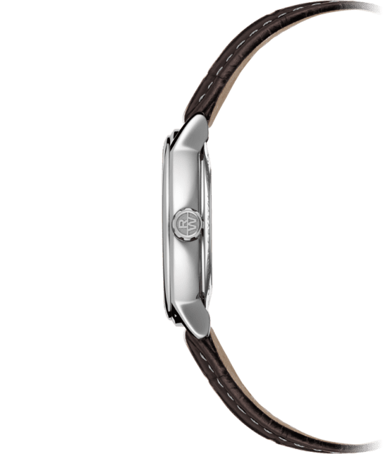 Maestro Men’s Ivory Automatic Leather Watch