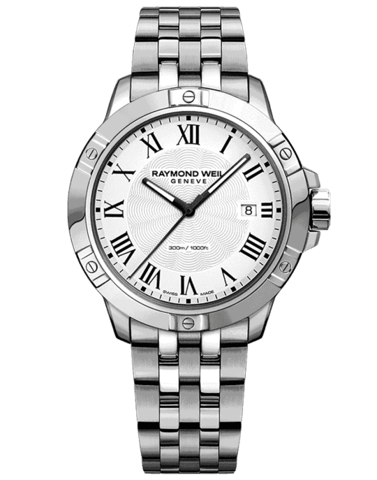 Tango Classic Men’s Stainless Steel White Dial Quartz Watch