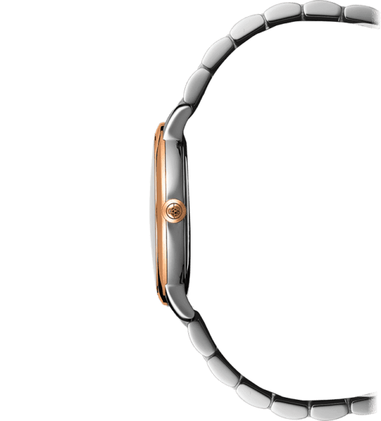 Toccata Men’s Quartz Black Dial Two-Tone Rose Gold Bracelet Watch, 39mm
