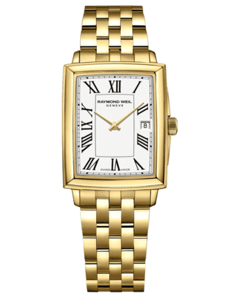 RAYMOND WEIL Toccata Square Gold White Dial Roman Numerals Quartz Watch