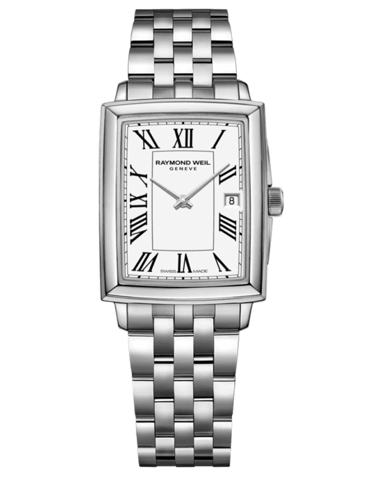 Toccata Ladies Quartz White Dial Stainless Steel Bracelet Watch, 22.6 x 28.1mm