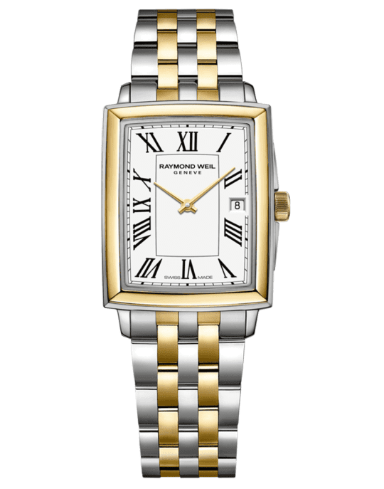 Toccata Ladies Quartz White Dial Two-Tone Bracelet Watch, 22.6 x 28.1mm