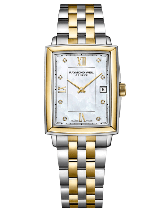 Pearl faced watch hotsell
