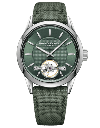 RAYMOND WEIL RW1212 men's green freelancer automatic watch front view