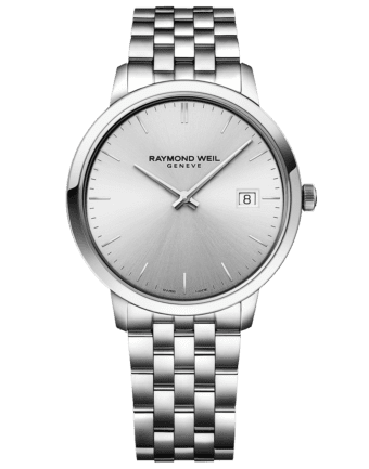 RAYMOND WEIL toccata monochromatic silver stainless steel quartz watch
