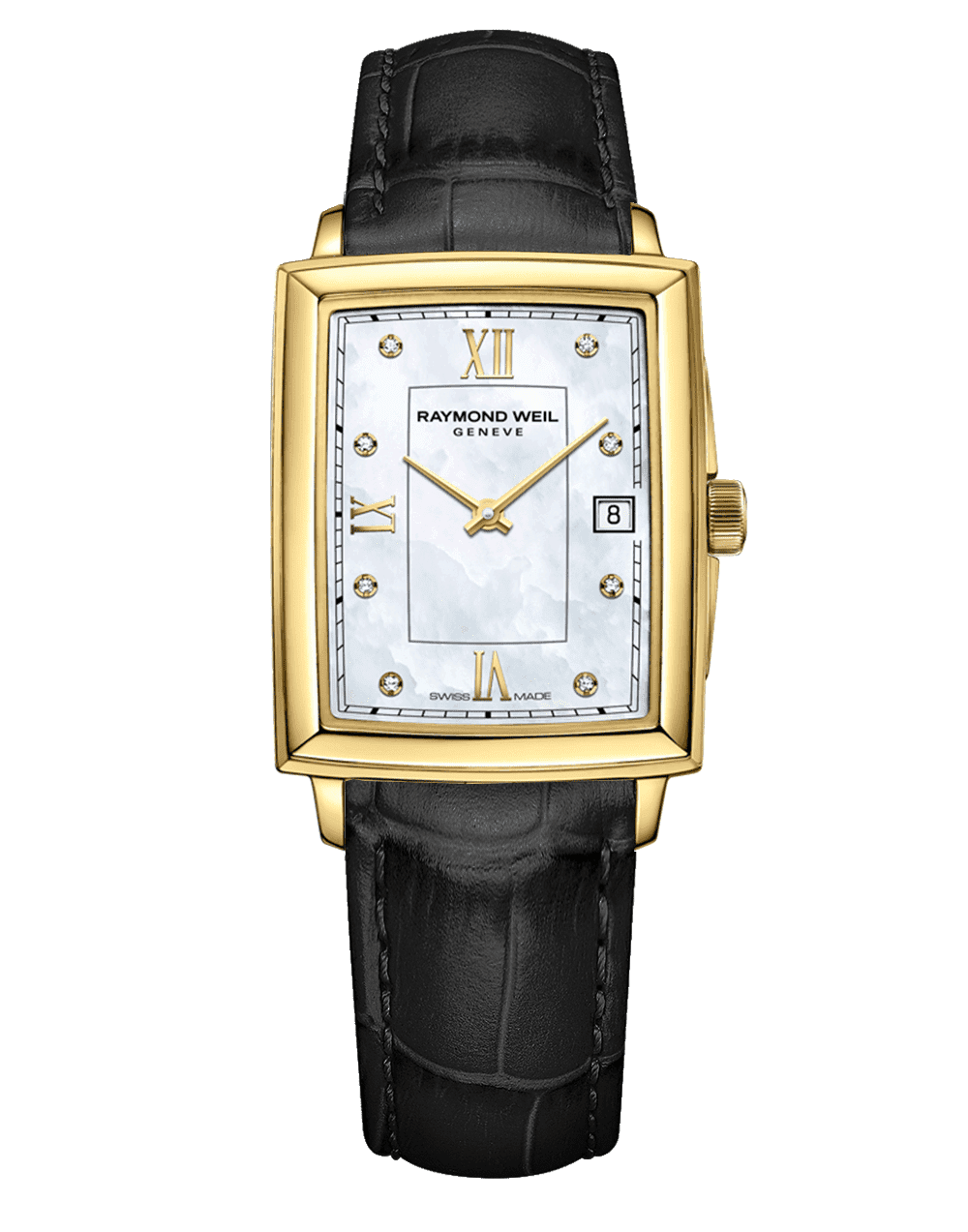 Toccata Ladies Gold Diamond Quartz Leather Watch, 22.6 x 28.1 mm