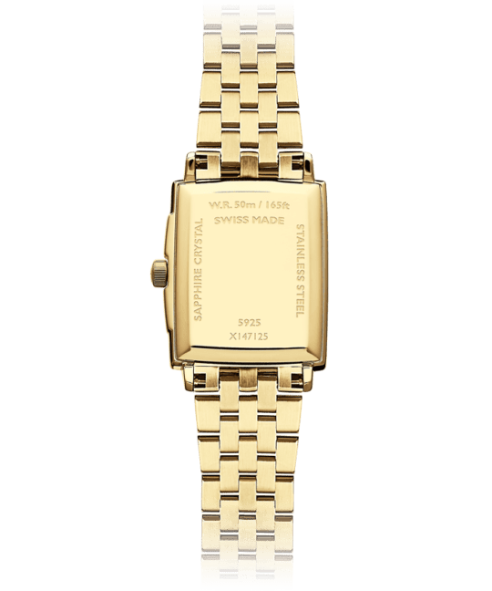 Toccata Ladies Quartz White Dial Gold PVD Bracelet Watch, 22.6 x 28.1mm
