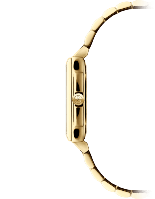 Toccata Ladies Quartz White Dial Gold PVD Bracelet Watch, 22.6 x 28.1mm