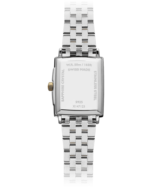 Toccata Ladies Quartz White Dial Two-Tone Bracelet Watch, 22.6 x 28.1mm