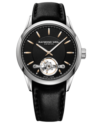 Front View Freelancer Calibre RW1212 Black Leather Automatic