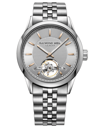 Front View Packshot Freelancer Calibre RW1212 Black Leather Automatic