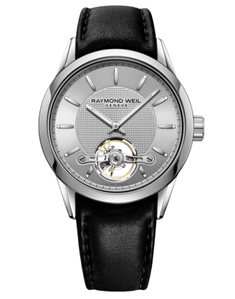 Front View Packshot Freelancer Calibre RW1212 Black Leather Automatic
