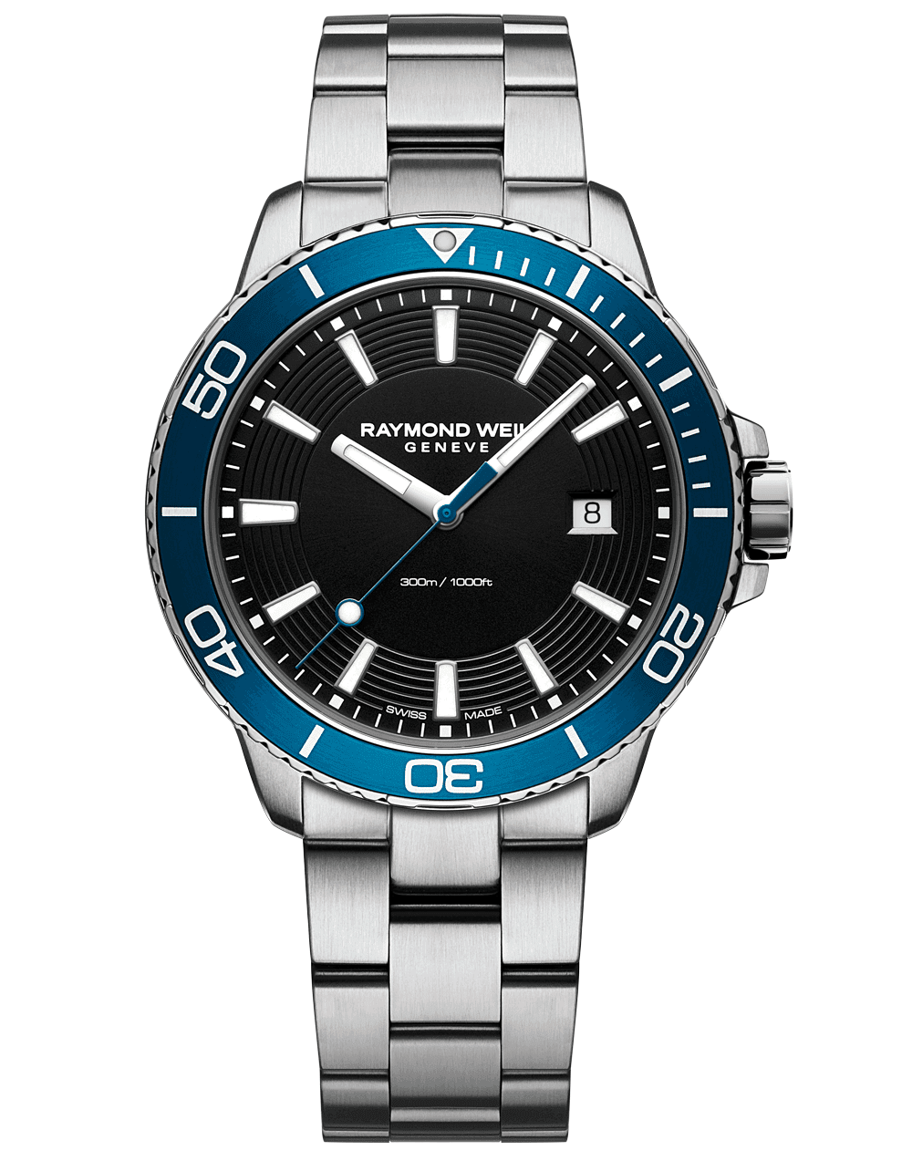 Tango 300 Men’s Steel Blue Diver Quartz Watch
