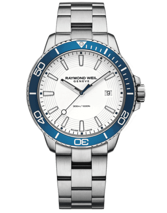Front View Tango 300 Mens Blue White Dial