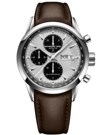 Freelancer Men’s Automatic Chronograph Brown Leather Watch model 7732-STC-65201 front view