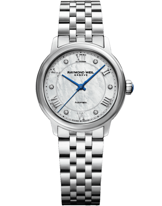 Maestro Ladies Automatic Mother-of-Pearl Diamond Bracelet Watch, 31mm