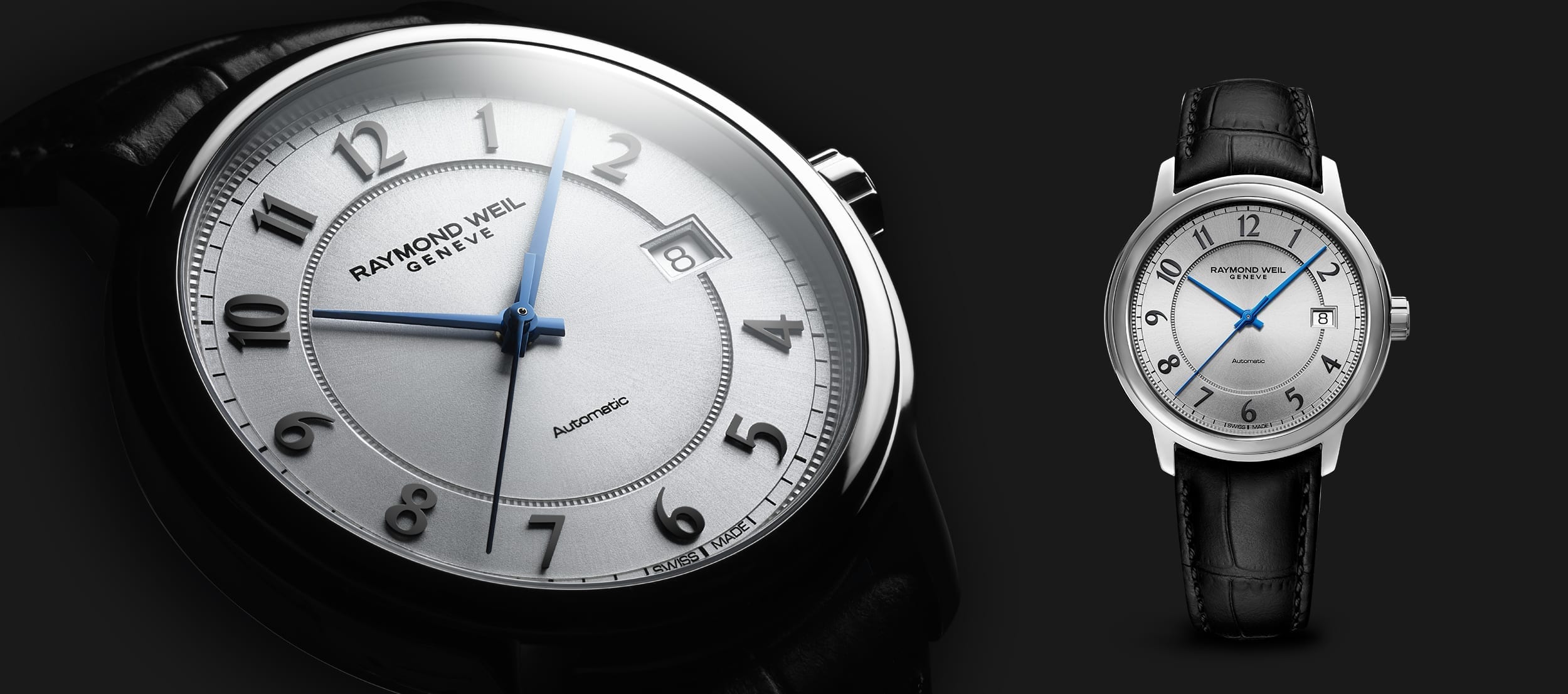 Product Page Maestro Mens Automatic Calibre RW4200 Silver Dial