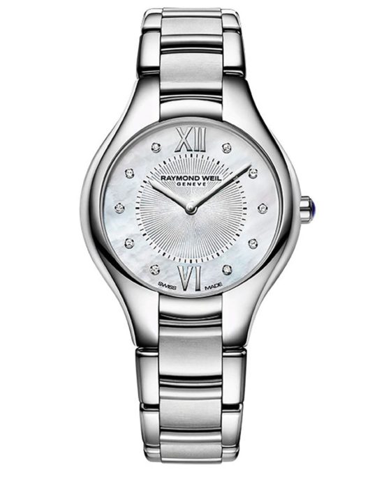 Noemia Ladies Diamond Dial Mother of Pearl Quartz Watch