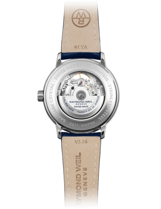 Maestro Men’s Automatic Visible Balance Wheel Leather Watch, 40mm