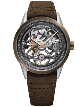 Front View Freelancer Calibre RW1212 Skeleton Mens Automatic Bronze