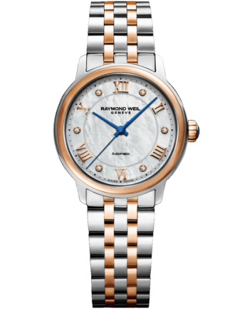 Maestro Ladies Automatic Mother-of-Pearl Diamond Two-tone Bracelet Watch 2131-SP5-00966