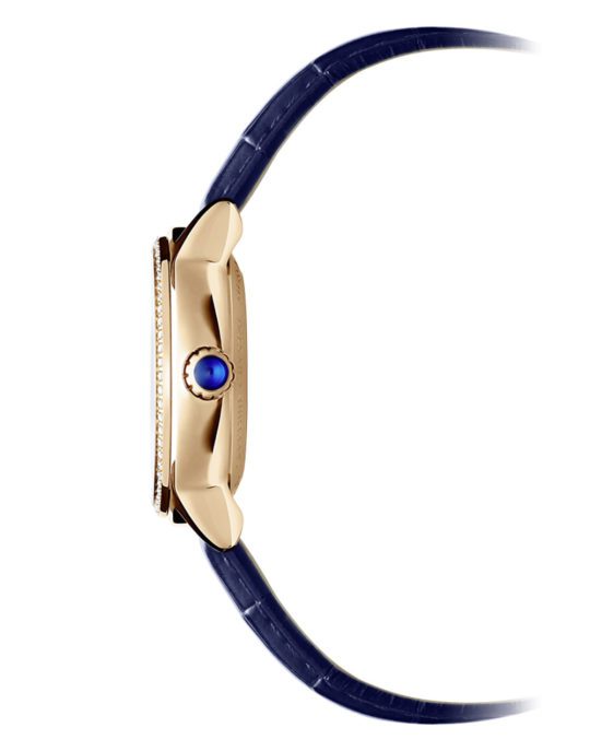 Maestro Ladies Diamond Automatic Moon phase Leather Watch, 34mm