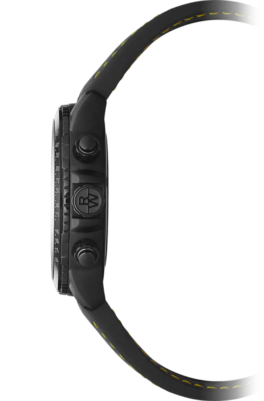 Tango 300 Men’s Quartz Chronograph Black Rubber Strap Watch, 43mm